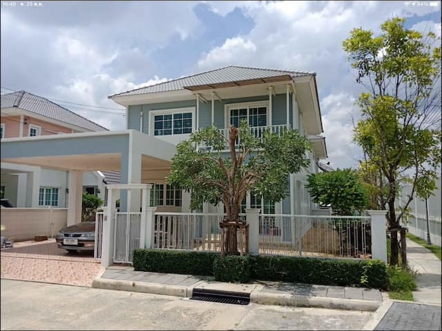 BH3241 ให้เช่าบ้านเดี่ยวเปล่า 59 ตร.ว. 3 ห้องนอน วิวสนามกอล์ฟ ซอยชวนชื่นไพร์ม บางคูวัด ปทุมธานี ใกล้ทางด่วนศรีสมาน