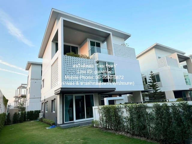บ้าน ให้เช่าบ้านเดี่ยวหรู 3 ชั้น เนอวานา แอบโซลูท กรุงเทพกรีฑา (Nirvana ABSOLUTE Krungthep Kreetha) 85 ตร.ว. 4 น 5 น้ำ 3 จอดรถ ราคา 250,000 บาท/เดือน 250000 - ใกล้ The Mall บางกะปิ เท่าทุน