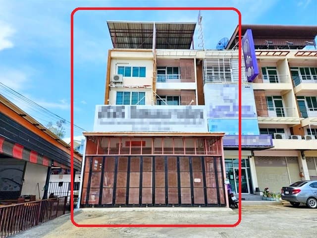 รพ.หนองจอก 38ตร.ว. 2คูหา 6นอน ให้เช่า อาคารพาณิชย์ 3.5 ชั้น ม.เทคโนโลยีมหานคร 700ม.470ตร.ม. 4น้ำ ติดถนนใหญ่ ตลาดหนองจอก 1.2 กม.