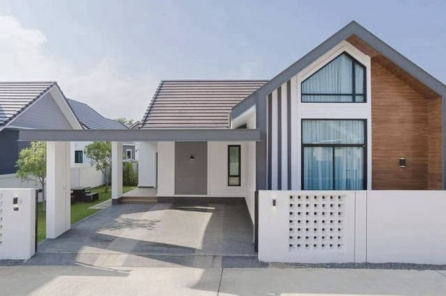 บ้านสวยดีไซน์ทันสมัย สไตล์นอร์ดิก ใกล้สนามบิน โซนป่าแดด