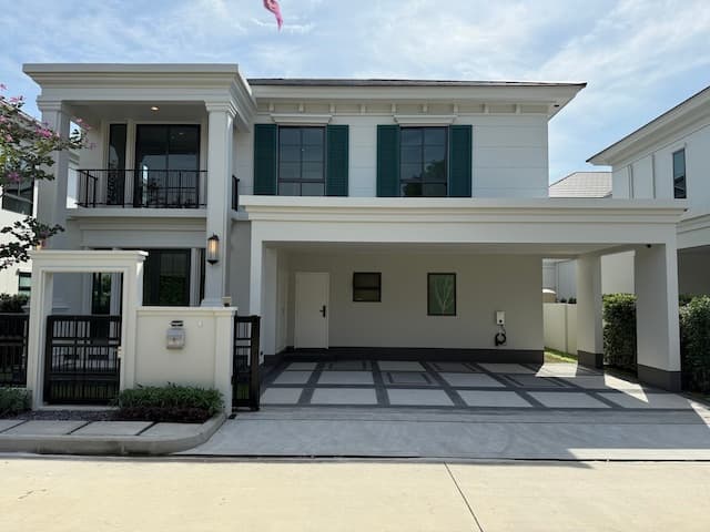 BH3747 ให้เช่าบ้านเดี่ยว 2 ชั้น | โครงการเศรษฐสิริ บางนา กม.10 สไตล์ Georgian – แบบบ้าน LAWRENCE
