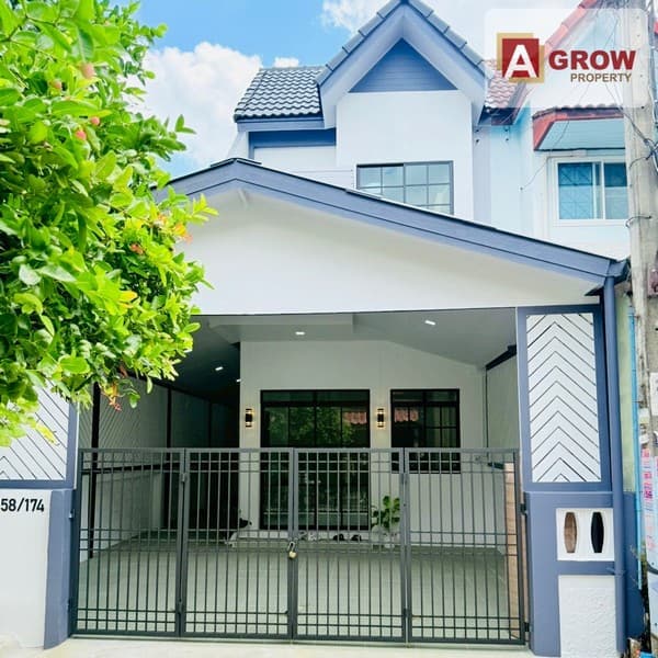 หมู่บ้านอินทราวิว นิมิตใหม่ มุมสวย ทำเลดี ตกแต่งครบ พร้อมเข้าอยู่