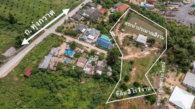 ขายที่ดินแปลงสวย โซนทุ่งกราด บางละมุง ทำเลดี ใกล้ท่าแหลมฉบัง FP-L01437