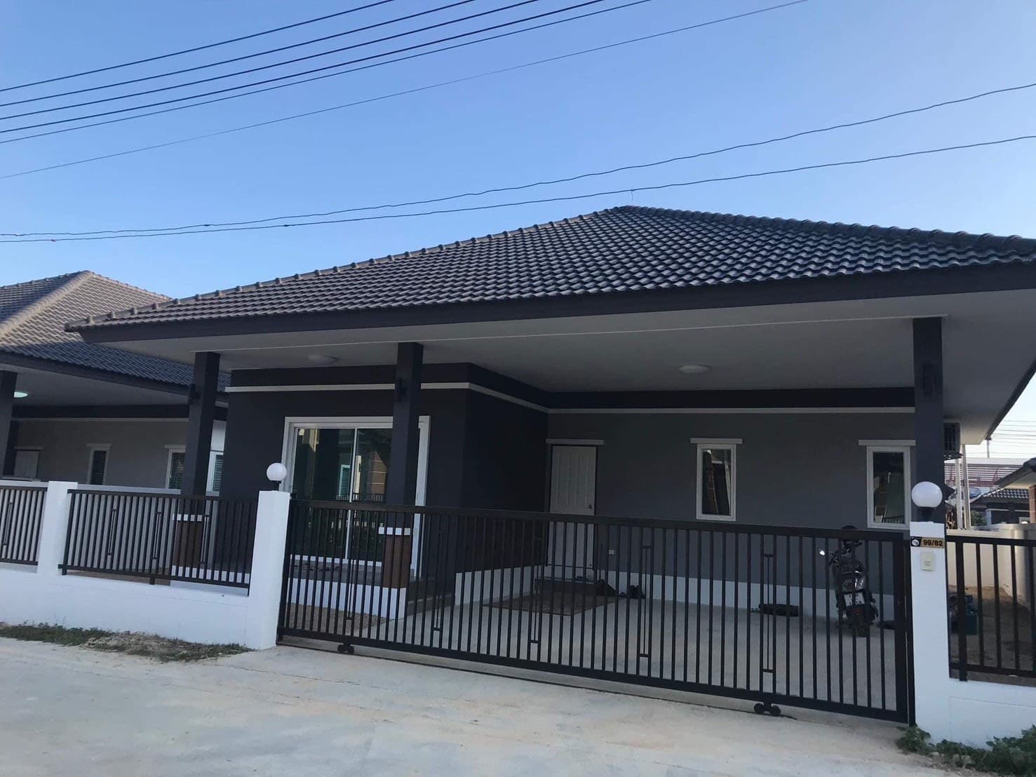 ให้เช่าบ้านเดี่ยวชั้นเดียว แยกมาบข่า ติดถนนสาย36 นิคมพัฒนา ระยอง