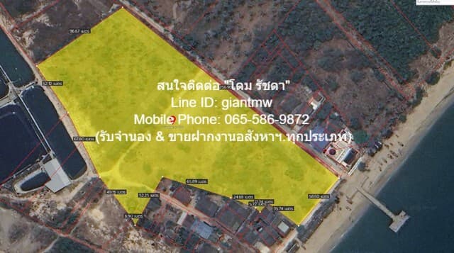 พื้นที่ดิน ขายที่ดินเปล่าติดทะเล (ผังสีชมพู) ต.ห้วยทราย อ.เมืองประจวบคีรีขันธ์ จ.ประจวบคีรีขันธ์ 17-3-54.9 ไร่, ราคา 53,661,750 บาท (3 ลบ./ไร่) พื้นที่ 55 ตร.ว. 3 งาน 17 ไร่ 62605375 B. บรรยากาศ ดี