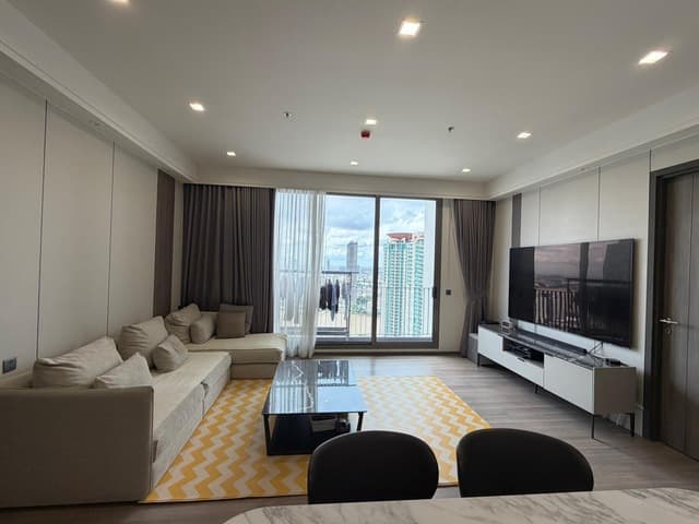 For Sale - Rare 3-Bedroom Layout with Maid’s Room at Rhythm Charoenkrung Pavillion