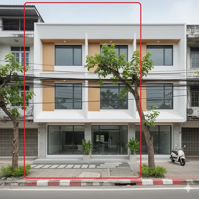 ใหม่ทั้งหลัง ตีทะลุ 440 ตร.ม. ถ.สุขสวัสดิ์ ราษฎร์บูรณะ ให้เช่าอาคารพาณิชย์ 3 ชั้น 2 คูหา ตลาดอินดี้ 900 ม.