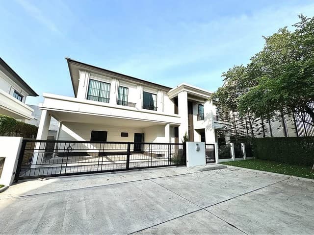 ให้เช่าบ้านเดี่ยว เศรษฐสิริ บางนา สุวรรณภูมิ 4ห้องนอน 5 ห้องน้ำ เฟอร์นิเจอร์และเครื่องใช้ไฟฟ้าครรบ
