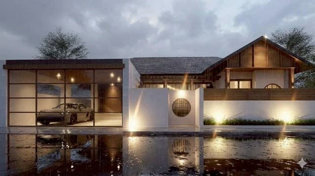 บ้านเดี่ยวชั้นเดียว สไตล์ญี่ปุ่น รรยากาศเงียบสงบ หางดง
