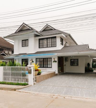 บ้านพูลวิลล่าเลคแลนด์ ต.สุเทพ ถ.คันคลองชลประทาน เครื่องใช้ไฟฟ้าครบ บ้านสวยฟังก์ชันครบ