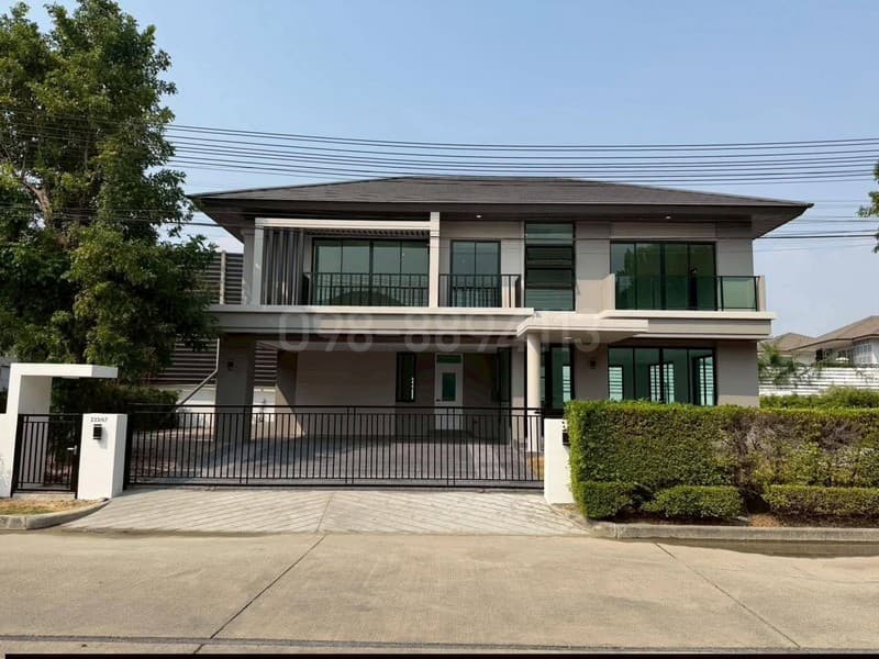 ขายบ้านเดี่ยว 2 ชั้น พร้อมสระว่ายน้ำ มบ.ณุศาศิริ ซิตี้ พระราม 2 ขนาด 154.4 ตรว 3นอน 5น้ำ น้าบ้านทิศใต้