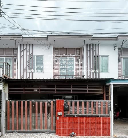 รหัส: AHB-074 ประกาศขาย Townhouse ขายทาวน์เฮ้าส์ 2 ชั้น ซ.วัชรพล (แถวสายไหม) ใกล้ทางด่วน และรถไฟฟ้า 18.6 ตร.ว. 3 น 2 น้ำ 1 จอดรถ 19 ตาราง-วา 0 งาน 0 RAI 1990000 THAI BAHT ไม่ไกลจาก BTS สถานีคูคต และตลาดวงศกร BIG SALE