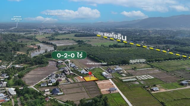 ขายด่วน ที่ดินเปล่าถมแล้ว 200 ตร.ว. ต.ท่าสุด เมืองเชียงราย ใกล้ มฟล. สาธารณูปโภคครบ พร้อมปลูกสร้าง