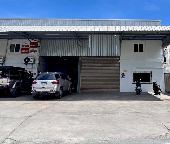 BR 1845 ให้เช่าโกดัง พื้นที่ใช้สอยรวม 240 ตรม. 2 ออฟฟิศ 2 แอร์ 2 ห้องน้ำ กระทุ่มล้ม พุทธมณฑลสาย4