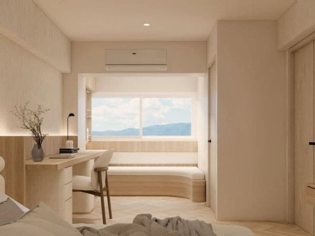 ศรีธนาคอนโด 2 (ห้องมุม 2 ห้องนอน) หน้าต่างใหญ่กว้าง ห้องตกแต่งหรูหราสไตล์ Modern Luxury แถมเครื่องใช้ไฟฟ้าครบ