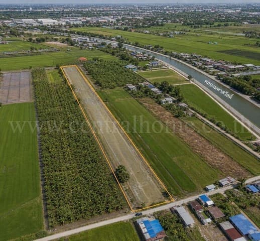 ลดพิเศษ ที่ดินเปล่า 7 ไร่ 55 ตารางวา บางบัวทอง นนทบุรี ทำเลดี