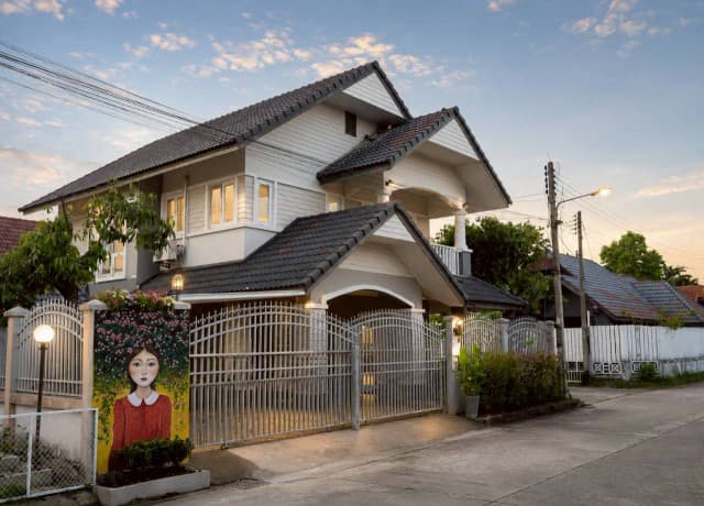 ให้เช่าบ้านเดี่ยวพร้อมสระว่ายน้ำส่วนตัว สันผักหวาน หางดง