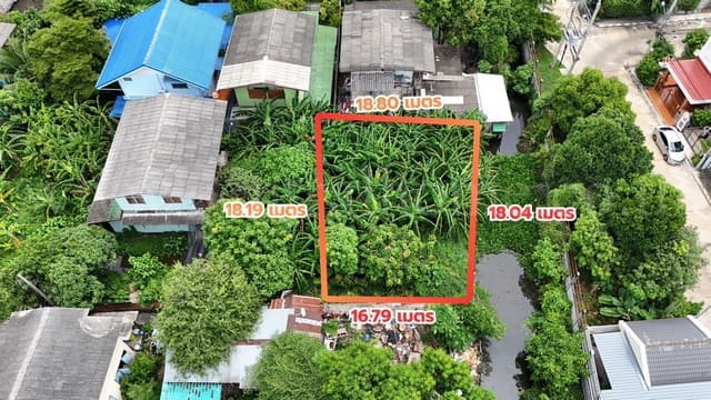 ขายด่วน ที่ดิน ซอยจรัญสนิทวงศ์ 3 (ซอยสมชาย) ที่ริมคลอง ราคาถูกมาก