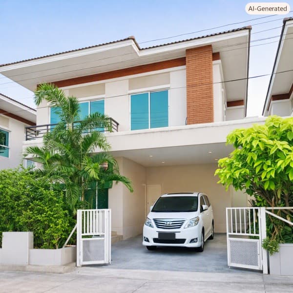 ลำลูกกาคลอง2 สะพานใหม่ เซียร์รังสิต BTSคูคต 2.19กม. บ้านเดี่ยว2ชั้น 200 ตร.ม. 49 ตร.ว. 3นอน 3น้ำ