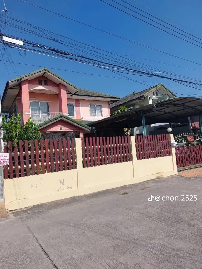ขายถูกมาก!! บ้านเดี่ยว 2 ชั้น ม.ปาล์มวิว ทำเลทอง อ.ศรีราชา จ.ชลบุรี ใกล้นิคมปิ่นทอง 1,2 มอเตอร์เวย์ฯ 2