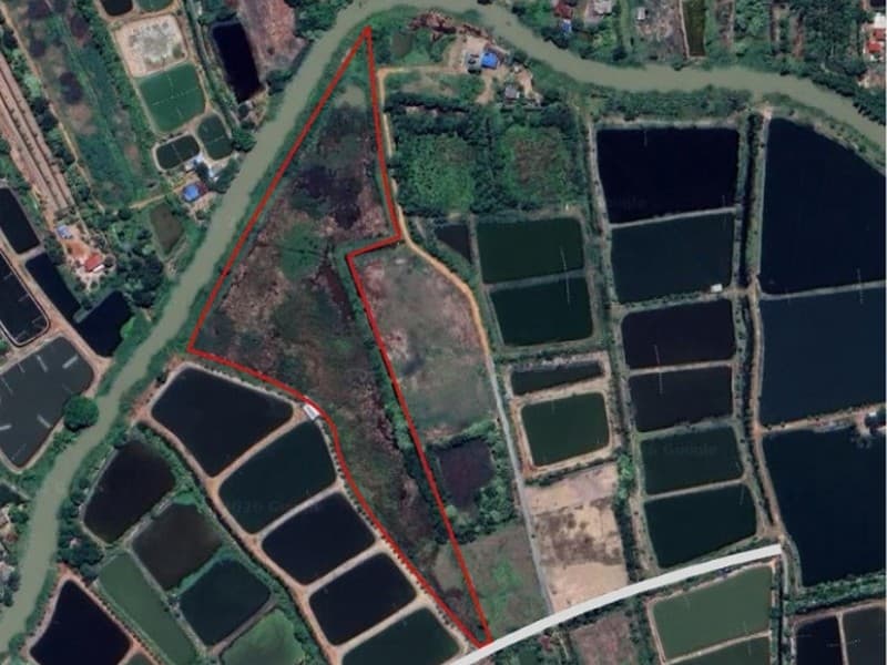 ขายที่ดินเมืองแปดริ้ว ถมแล้ว 37 ไร่ หน้าติดถนน-หลังติดคลอง ทำเลทองศูนย์บางคล้า ฉะเชิงเทรา 4