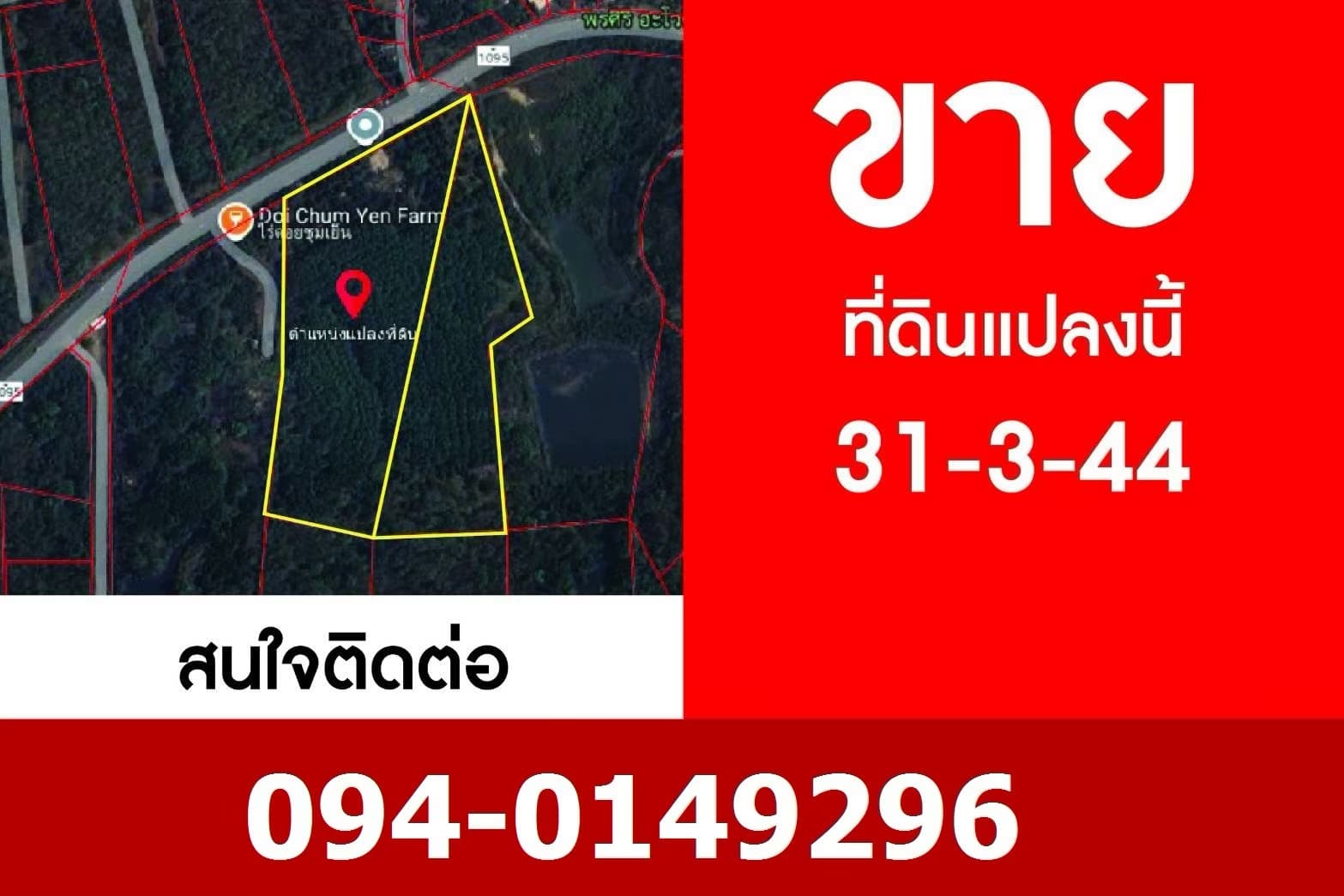 🏡ขายที่ดิน แม่แตงเชียงใหม่ ติดถนนหลัก แม่แตง-ปาย  พร้อมสวนยางพารา สวนลำใย พื้นที่ 31-3-44 ไร่ 2