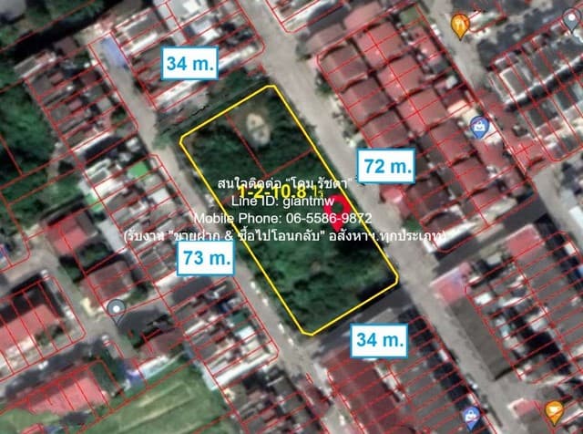 พื้นที่ดิน ขายที่ดินถมแล้ว (ผังสีเหลือง) ซ.กาญจนาภิเษก 8 (1-2-10.8 ไร่) ห่างถนนกาญจนาภิเษก เพียง 550 ม., ราคา 23,210,400 บาท (38,000 บาท/ตร.ว.) ทำเลน่าอยู่ เป็นที่ดินรูปทรงสี่เหลี่ยมผืนผ้า ผังเมืองสีเหลือง (ที่อยู่อาศัยหนาแน่นน้อย)มีถนนคอนกรีตกว้าง 8