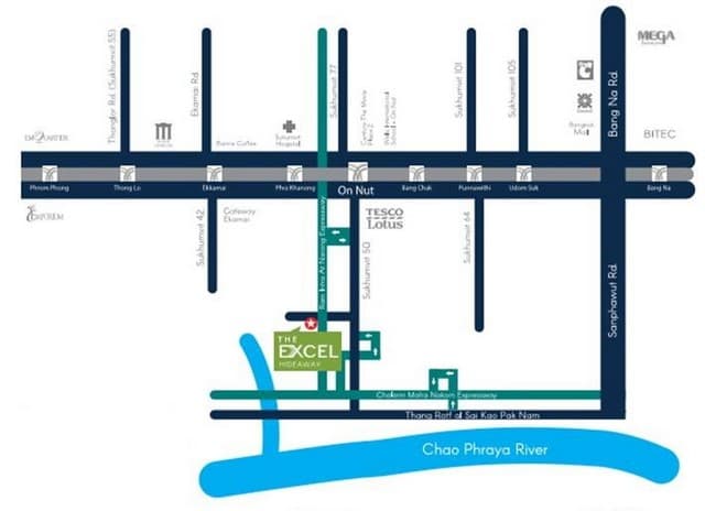 ID : DSL-110 ขาย คอนโด ดิ เอ็กเซล ไฮด์อะเวย์ สุขุมวิท 50 2500000 บ. 1ห้องนอน 30Square Meter ราคา งามๆ
