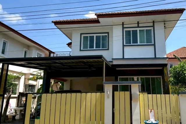 ให้เช่าบ้านเดี่ยว2ชั้น40ตรว. วิวสวน ถนน คุ้มเกล้า ลาดกระบัง ใกล้สนามบินสุวรรณภูมิ