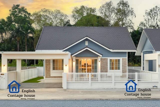 ขายบ้านเดี่ยวสไตล์ english cottage สร้างใหม่พร้อมอยู่ นอกโครงการ เชียงใหม่