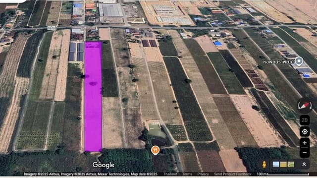 ขายที่ดินนิคมพัฒนาระยอง ขายที่ดินสวยระยอง เนื้อที่ 7 ไร่ ผังสีม่วงลาย
