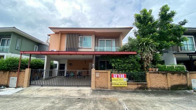 บ้านเดี่ยวหลังใหญ่ 50.6 ตร.วา. Golden Village อ่อนนุช-พัฒนาการ ใกล้ Airport Link บ้านทับช้าง ZTK296