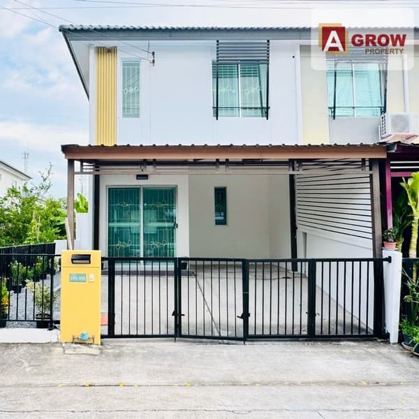 หมู่บ้านพฤกษา เทพารักษ์ 114/2 บ้านหลังมุม ทำเลดี ตกแต่งครบ พรัอมเข้าอยู่