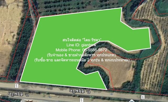 ที่ดิน ขายที่ดินไร่สัปปะรดแปลงใหญ่ ติดถนนสุขุมวิท (ทางหลวงหมายเลข 3) และติดคลอง 16-2-2 ไร่ (6,602 ตร.ว.) ราคา 4 ล้านบาท/ไร่ ไม่ไกลจาก ตลาดผลไม้เขาดิน 66020000 B. 16 RAI 2 ngan 2 ตาราง.วา Hot