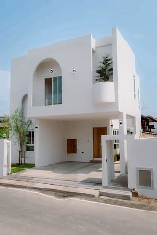 บ้านสร้างใหม่ 2 ชั้น โมเดิร์นมินิมอล ใกล้สนามบิน โซนป่าแดด