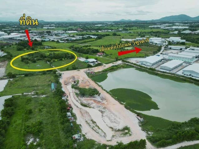 ขายที่ดินเปล่าผังสีเหลืองอ่อน แปลงสวย ที่ตั้ง : ต.หนองบอนแดง อ.บ้านบึง จ.ชลบุรี