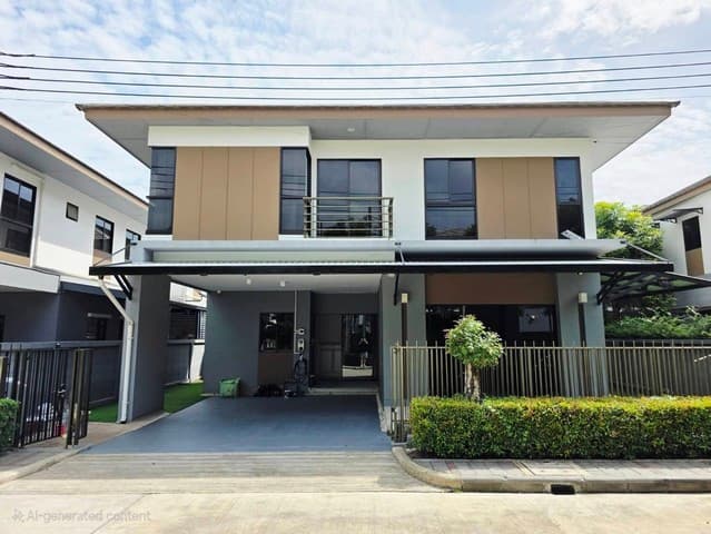 HR2904ให้เช่าบ้านเดี่ยว โครงการลุมพินี สวนหลวง ร.9 เฟอร์ครบพร้อมอยู่ เดินทางสะดวก เหมาะอยุ่อาศัย