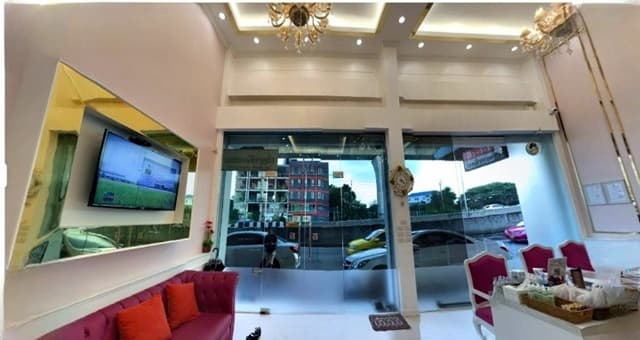 โชว์รูม สำนักงานขาย ให้เช่าอาคารพาณิชย์ 2 คูหา 4.5ชั้น MRT กระทรวงสาธารณสุข 350 ม. คลินิก ออฟฟิศ บิ๊กซีติวานนท์ 200 ม. ตลาดสดเรวดี 0.8 กม.