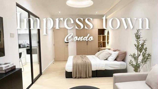 ขายคอนโดอิมเพลสทาวน์ Impress Town ชั้น2 ห้อง30ม. ลดเหลือ 1.5ลบ. ฟรีโอน พร้อมเฟอร์ ถ.ศิริมังคลาจารย์ ซอย3 ต.สุเทพ อ.เมือง เชียงใหม่