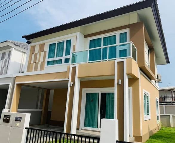 ให้เช่าบ้านเดี่ยว 2 ชั้น ใกล้สนามบิน โครงการ กาญจน์กนก แม่เหียะ