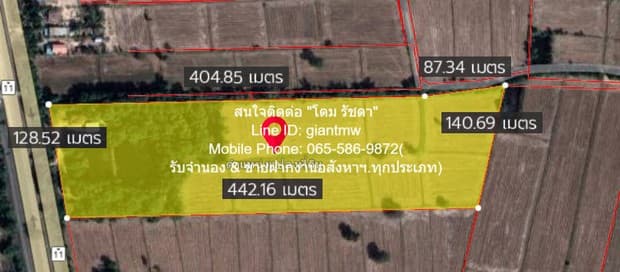 พื้นที่ดิน //ปรับลดราคา//ขายที่ดิน พร้อมสิ่งปลูกสร้างติดทางหลวงหมายเลข 11 (อ.วังทอง จ.พิษณุโลก) 36-3-99.7 ไร่, ราคา 25,159,490 บาท 36 ไร่ 3 Ngan 99 SQ.WA 25159490 บาท. โครตถูก พิษณุโลก
