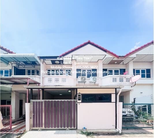 FOR SALE Townhome ขายทาวน์โฮม 2 ชั้น (รีโนเวทแล้ว) ถ.ราชพฤกษ์ (ซ.สวนผัก 32) อ.บางกรวย จ.นนทบุรี 22.7 ตร.ว. 3 น 2 น้ำ 2 จอดรถ ราคา 2.59 ล้านบาท (โอนฟรี) 3 BR 2 ห้องน้ำ 2590000 - ใกล้ ตลาดพระราม 5 เข้าออกได้หลายทาง