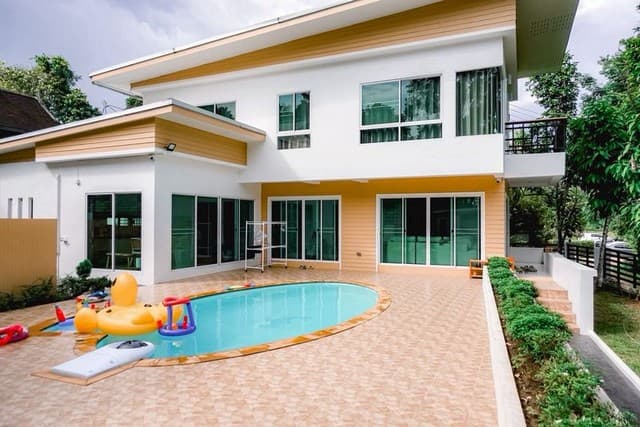 ให้เช่าพูลวิลล่า 2 ชั้น หลังม.เชียงใหม่ทำเลทอง ใกล้นิมมาน