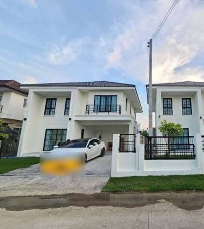 บ้านเดี่ยวสร้างใหม่เอี่ยม ใกล้แยกรวมโชค เฟอร์นิเจอร์ครบ พร้อมเข้าอยู่ทันที บรรยากาศเงียบสงบ