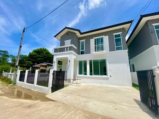 บ้านเดี่ยวสร้างใหม่ 2 ชั้น นอกโครงการ พร้อมผู้เช่า น้ำแพร่ หางดง