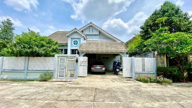 บ้านเดี่ยว ชั้นเดียว บ้านสวนดวงพร บางกรวย พร้อมอยู่ หลังมุม