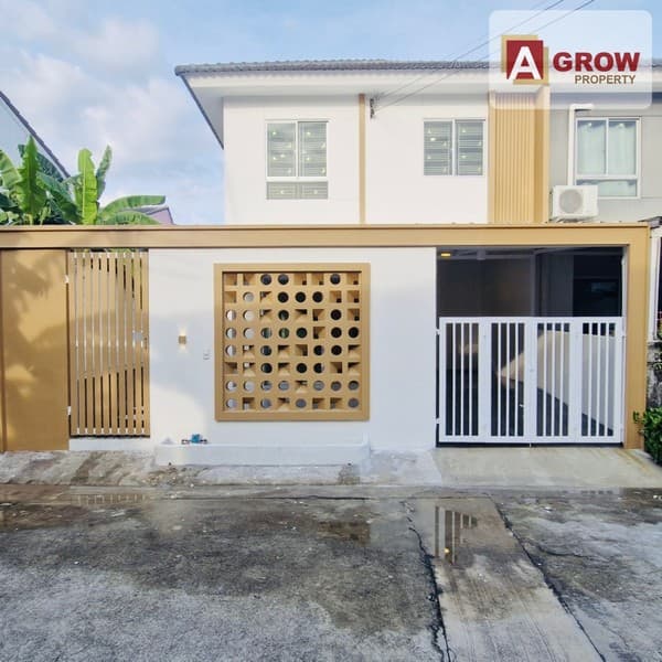 หมู่บ้านพฤกษา 74/2 ซอยทรัพย์บุญชัย บ้านสวยมินิมอล เฟอร์นิเจอร์ครบ ตกแต่งพร้อมเข้าอยู่
