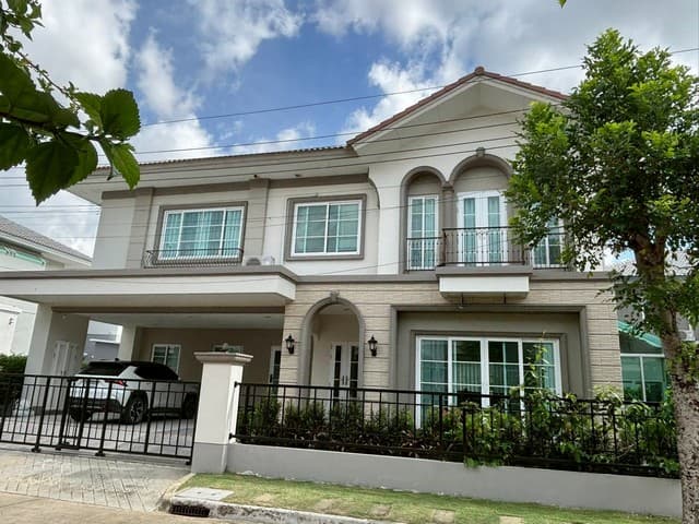 LV53299 ให้เช่า บ้านเดี่ยว คาซ่า แกรนด์ อ่อนนุช-วงแหวน CASA GRAND Onnuch-Wongwaen บ้านเดี่ยวพร้อมอยู่ ในบรรยากาศรมรื่น สไตล์ยุโรป