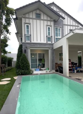 บ้านPool villa Villaggio3 ศรีนครินทร์บางนา 4 นอน full furnished ใกล้Megaบางนา พร้อมอยู่