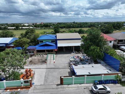 โกดัง + พื้นที่โรงงาน ขาย ที่ดินปูคอนกรีตแล้วพร้อมสิ่งปลูกสร้าง 1 ไร่ บางเลน นครปฐม เหมาะลงทุน ทำกิจการ โรงงาน หรือเป็นอยู่อาศัย